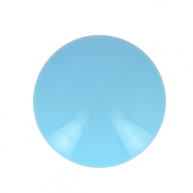 Coppia cabochon in resina opaco azzurro 10mm