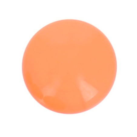 Coppia cabochon in resina opaco corallo chiaro 14 mm