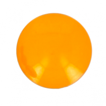 Coppia cabochon in resina opaco ambra semitrasparente 10mm