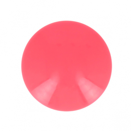 Coppia cabochon in resina opaco rosso corallo 14 mm