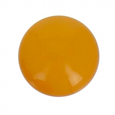 Coppia cabochon in resina opaco mostarda 14 mm