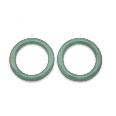Coppia Charms in resina anelli chiusi color...