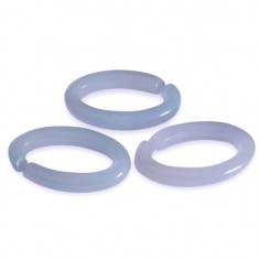 Coppia Charms connettore catena in resina color azzurro...