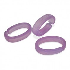 Coppia Charms connettore catena in resina color lilla...