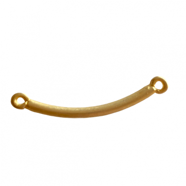 Charm connettore dorato matt 40x3 mm, x 1
