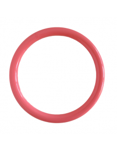Bangle, Bracciale in resina rosa acceso interno 65 mm