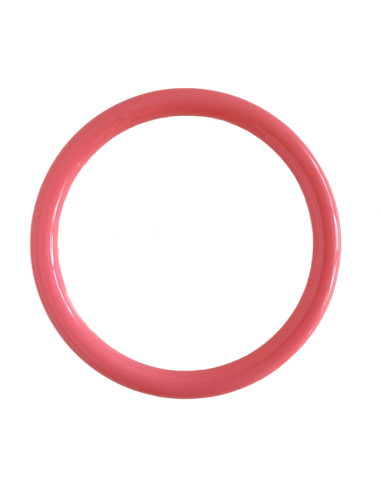 Bangle, Bracciale in resina rosa acceso interno...