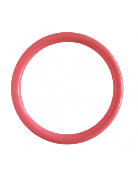 Bangle, Bracciale in resina rosa acceso interno 65 mm
