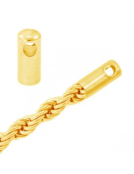 Terminale in acciaio inossidabile per catena torciglione 8x4mm, interno 3,2mm, x 2