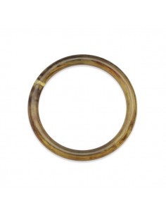 Charm cerchio in resina color ambra 49 mm , x 1