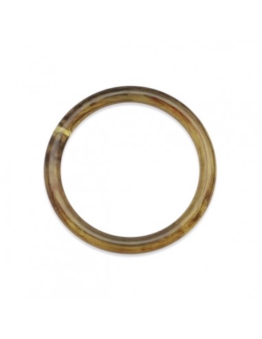 Charm cerchio in resina color ambra 49 mm , x 1