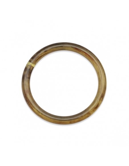 Charm cerchio in resina color ambra 49 mm , x 1