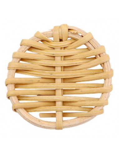 Ciondolo in rattan 40mm, x 1