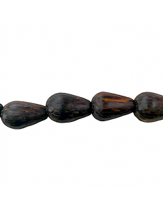 Confezione di 4 perline in legno naturale Robles a goccia...
