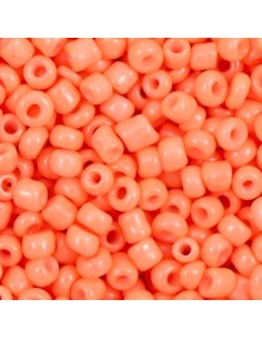 Confezione di Perline di vetro rocailles color arancio...