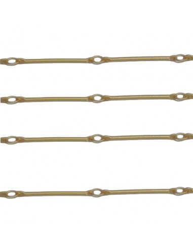 Catenina dorata matt a listoni 19x1mm, x 50 cm