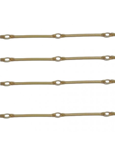 Catenina dorata matt a listoni 19x1mm, x 50 cm