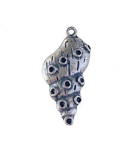 Charm conchiglia a cono argento americano 42x21 mm circa,...