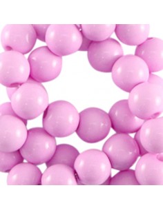 Confezione da 40 perline in acrilico lucide orchidea 8 mm