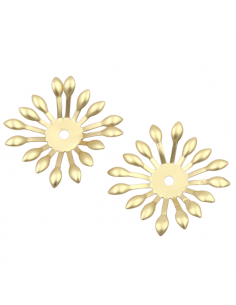 Charm fiore dorato con 16 petali, 22 mm, x 1