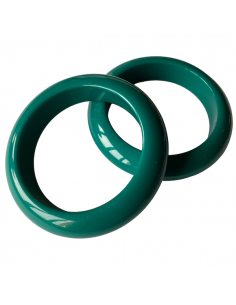 Bangle, bracciale rigido in resina color verde bottiglia...