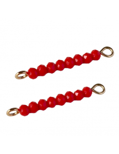 Charm listone connettore dorato fatto a mano con mezzi...