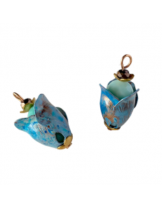 Charm "Le Bacche"realizzato a mano con cristallo tuchese...