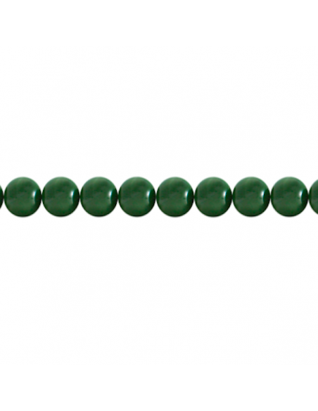 Confezione di 26 perline in resina verde abete da 11 mm