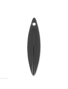 Charm navetta nero 25,5x5mm, x 1