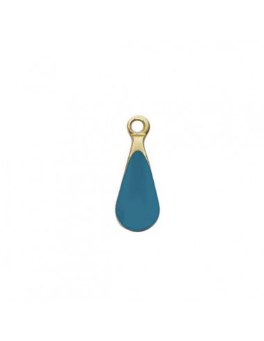 Piccolo charm goccia smaltata su entrambi i...
