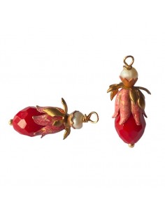 Charm "Le Bacche" di Koccode realizzato a mano con goccia...