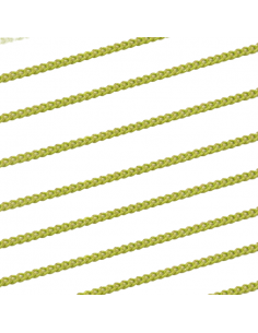Catenina smaltata verde con punte dorate maglia 1x2mm, x...