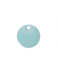 Placchetta smaltata su entrambi i lati blu brina 13 mm, x 1
