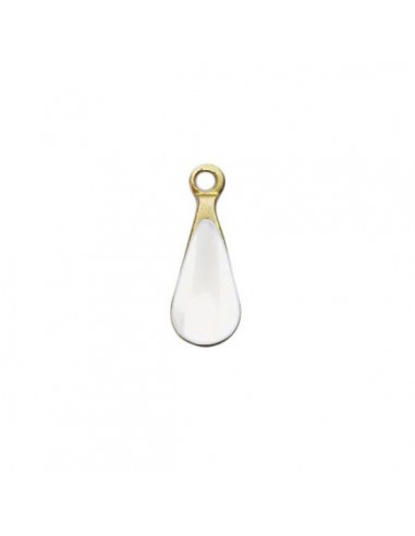 Piccolo charm goccia smaltata su entrambi i...