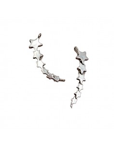 Charm connettore argento anticato stelline mm 21,1x 8.5,...