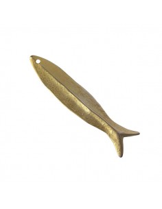 Charm pesce saraghina medium dorato matt 62x14 mm, x 1