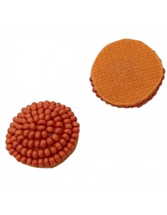 Cabochon di perline corallo 16 mm, x1
