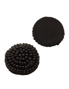 Cabochon di perline nero 16 mm, x1