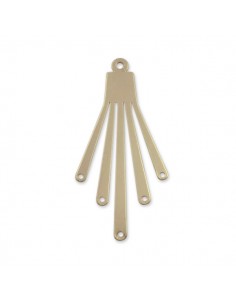 Charm connettore dorato vintage  45x23 mm, x 1