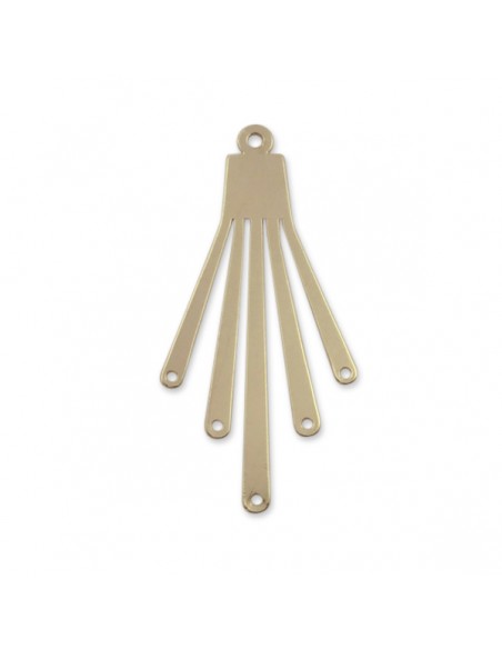 Charm connettore dorato vintage  45x23 mm, x 1