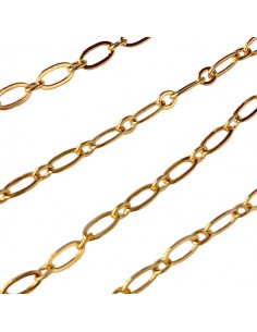 2 Catene Tonde In Acciaio Zincato Da 50 Cm Con 4 Moschettoni Forza Rottura 500kp