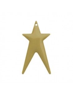 Charm grande stella allungata smaltata su entrambi i lati...