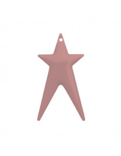 Charm grande stella allungata smaltata su entrambi i lati...