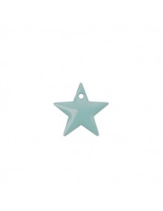 Charm stella smaltata su entrambi i lati azzurro nuvola...