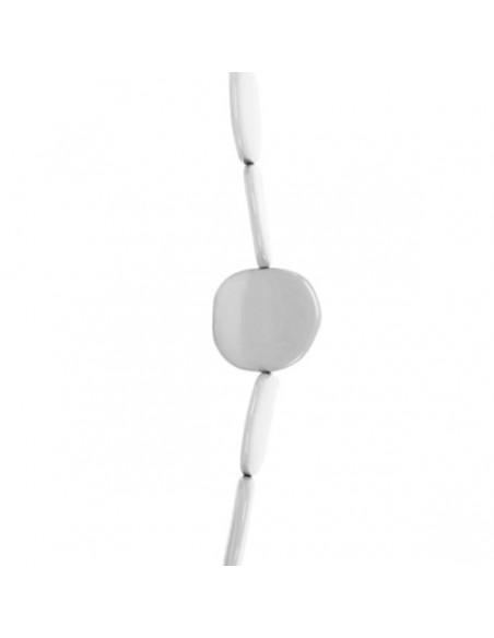 Perla piatta irregolare color grigio perla 27 mm, x 1