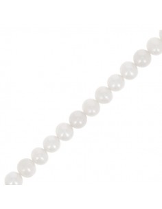 Perla acrilica bianca latte mm.3,  x 10