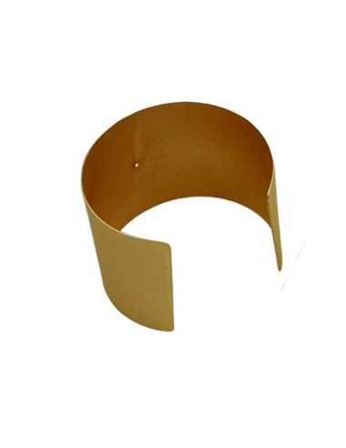Bracciale bangle dorato satinato regolabile...