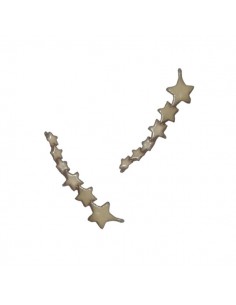 Charm connettore dorato matt stelline mm 21,1x 8.5,  x 1