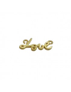 Piccolo Charm connettore dorato matt scritta love mm...