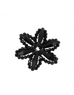Charm fiore/stella a sei punte realizzato con perline...